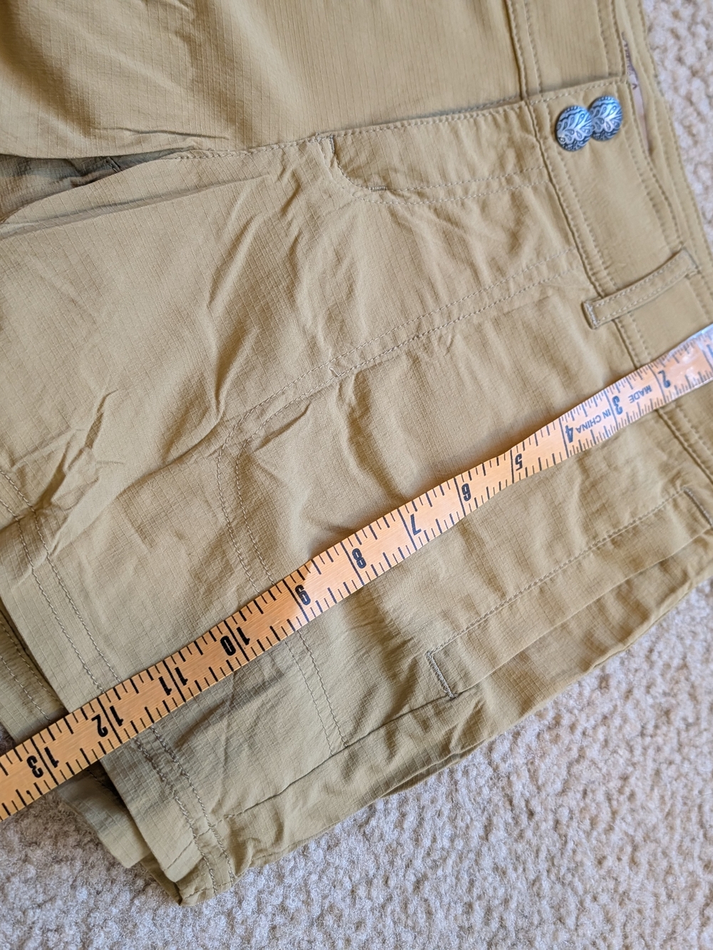 Khaki/Tan Women's Casual Shorts - Picture 7 of 9